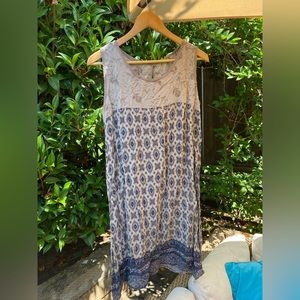 Attended straight line midi dress